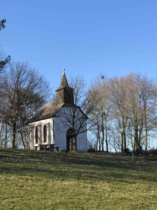 Eifelhausaufzeit-Vulkaneifel-Architekten-Chalet Mit Sauna Im Vulkankrater Immerath Buitenkant foto